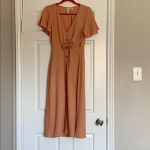 mimi chica tie front dress